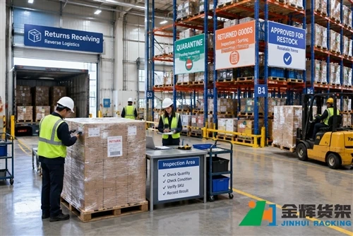 Magazijnretouren beheren met behulp van palletstellingsystemen